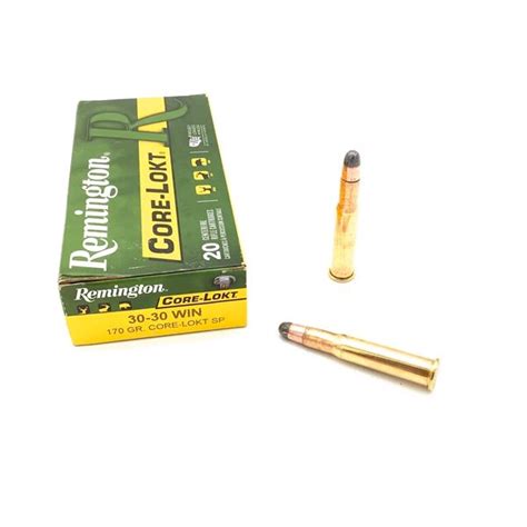 Remington Core Lokt 30 30 Win 170 Grain Sp Ammunition 20 Rounds
