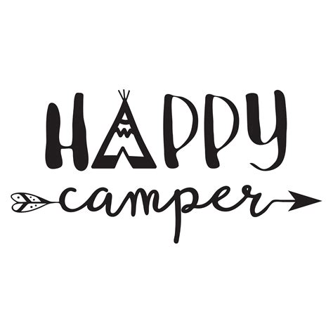Camping Happy Camper Svg