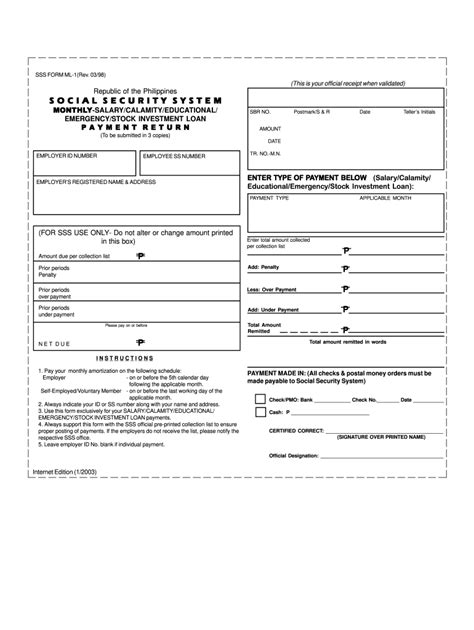 Sss Form For Loan Payment Fill Out And Sign Online Dochub