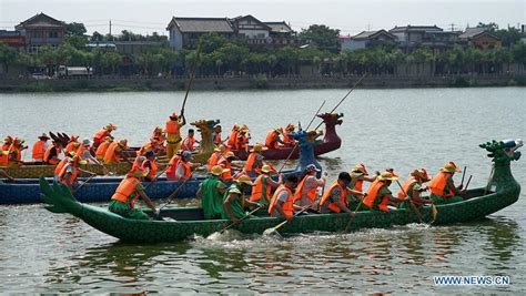 The dragon boat festival is also known as poets day as chu yuan is widely regarded as china's first poet. People across China celebrate Dragon Boat Festival(5/11)