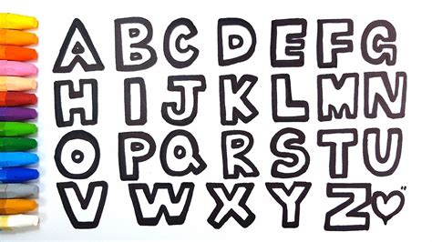 How To Draw Abcdefghijklmnopqrstuvwxyz L Learn Abc Song L Alphabet