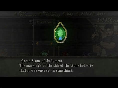 Avoid the use of trailing ellipsis. Resident EVIL 4 treasure locations (Green Stone of Judgement) - YouTube