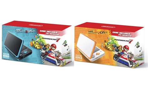 new nintendo 2ds xl mario kart 7 bundles also available in two more colors nintendosoup