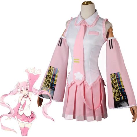 Anime Vocaloid Hatsune Miku Cosplay Costumes Japan Midi Dress Beginner