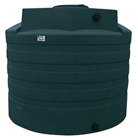 2650 Gallon Green Plastic Water Storage Tank