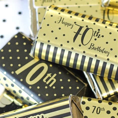 70th Birthday Decorations Black And Gold Birthday Party Etsy
