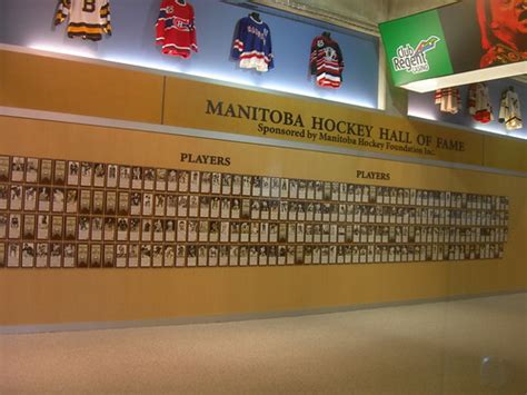 Manitoba Hockey Hall Of Fame Inside The Mts Centre In Down Flickr