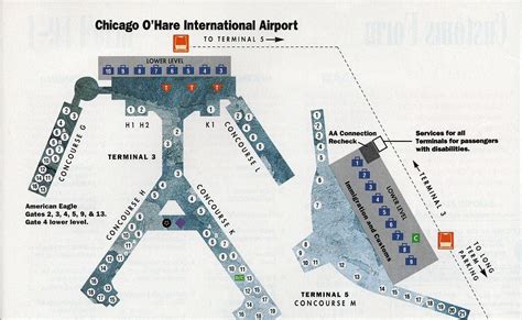 American Airlines Ord Terminal 3 Map