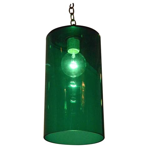 Mid Century Modern Emerald Green Murano Glass Lighting Pendant Mrspkandoz