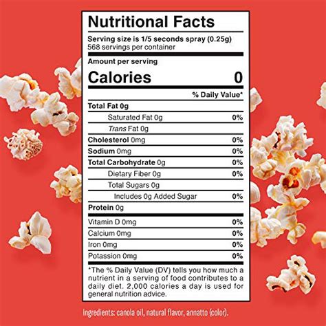 Winona Pure Popcorn Butter Theater Style 5 Ounce 2 Pack Delicious Popcorn Spray With 0