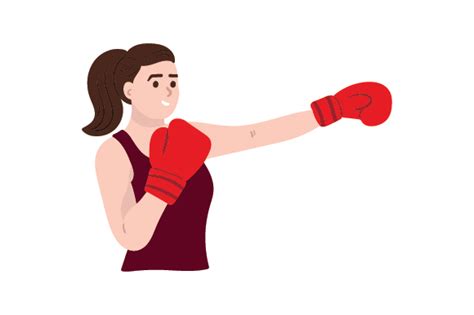 Woman Wearing Boxing Gloves Svg Cut File By Creative Fabrica Crafts