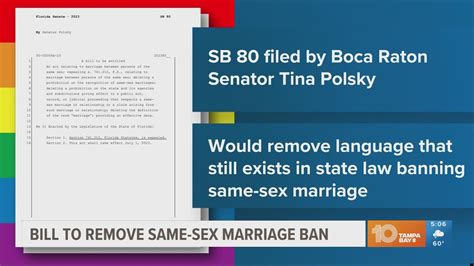 fl senator proposes bill to remove same sex marriage ban in law