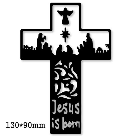 Jesus On Cross Stencil