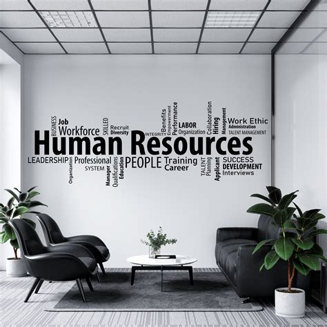 Office Wall Decal Human Resources Wall Sticker Office Decor Etsy