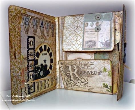 Tim Holtz Folio Tim Holtz Mini Scrapbook Mini Albums