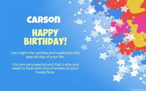 Happy Birthday Carson Pictures Congratulations