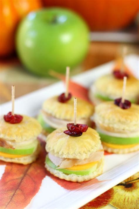 Maybe you would like to learn more about one of these? Thanksgiving Turkey & Apple Pastry Bites! | Pizzazzerie