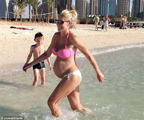 Mum To Be Nell Mcandrew Looks Fabulous In Fuchsia As She Spends New