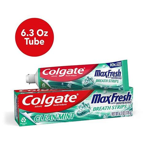 Colgate Max Fresh With Whitening Toothpaste With Mini Breath Strips