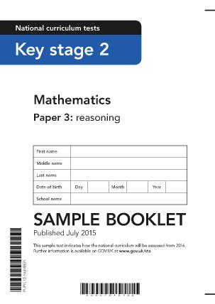 sample ks mathematics paper  reasoning  ks maths sats