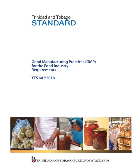 Tts 6422018 Good Manufacturing Practices Gmp For The Food Industry