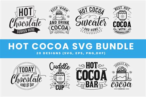 Hot Cocoa Svg Bundle Graphic By Thedesignsource088 · Creative Fabrica