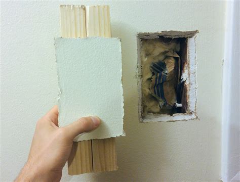 Drywall Patching Small Medium Drywall Hole With Wall Cutout Love