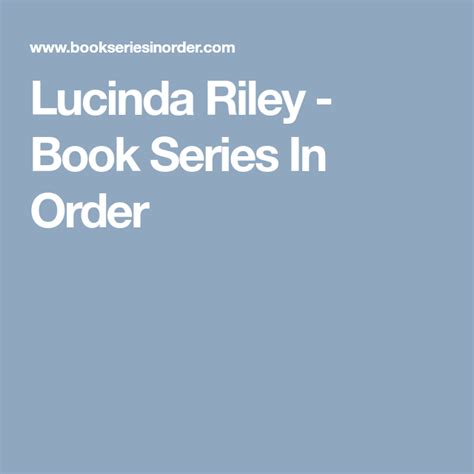 Lucinda Riley Book Series In Order Louise Penny Books Louise Penny Book Series