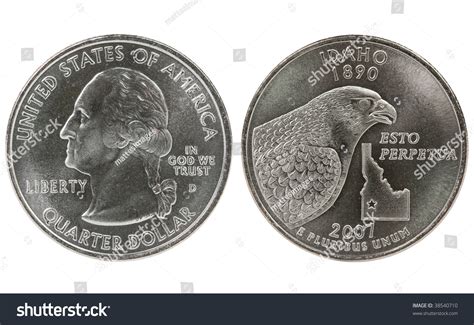 Idaho State Quarter Coin Both Sides Front And Back Heads And Tails