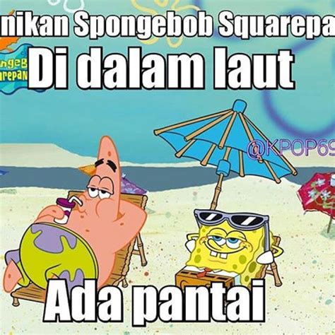 Meme Lucu Spongebob Patrick Mobalucu
