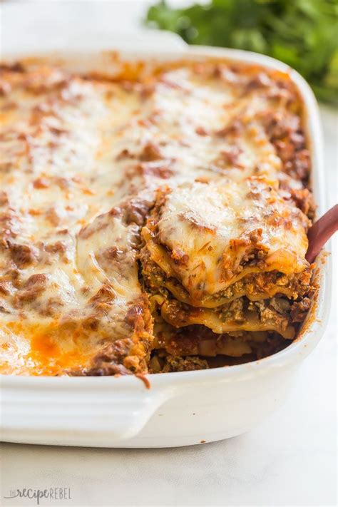 This Easy Lasagna Recipe Is Made With Oven Ready Lasagna Noodles
