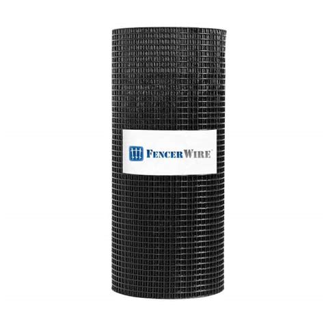 Fencer Wire 4 Ft X 100 Ft 16 Gauge Black Pvc Coated Welded Wire Fence