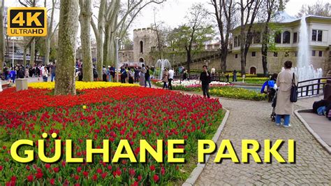 Gülhane Parkı Walking Tour 4k Uhd 50fps Gulhane Park Istanbul 2023