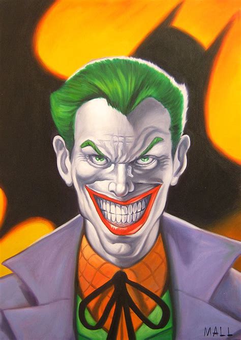 Joker Comic Book Art Comic Paintings Pinterest Joker