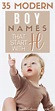 35 Modern Boy Names that Start with H (with Meanings!) – The Mom Love Blog