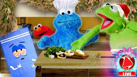 Kermits Kitchen Christmas Edition Ft Cookie Monster Hosted By Bsn