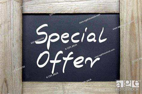 Special Offer Text On Blackboard Stock Photo Picture And Low Budget