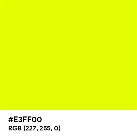 Lemon Lime Color Hex Code Is E3ff00