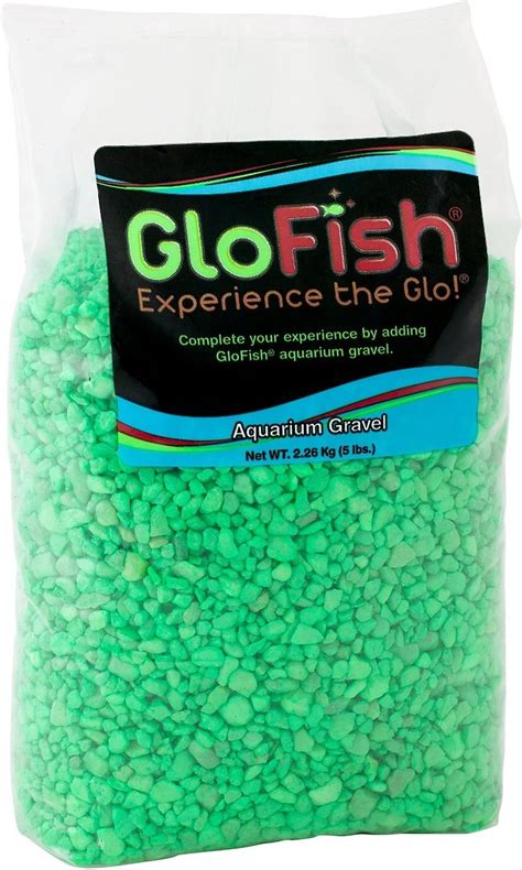 Glofish Fluorescent Aquarium Gravel Green 5 Lb Bag