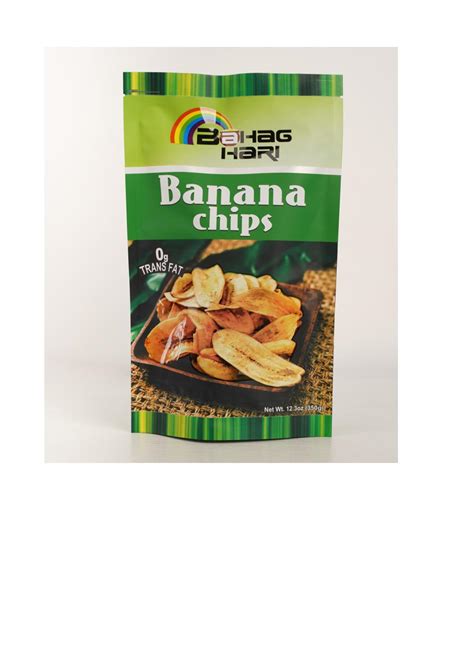 Bahaghari Banana Chips 100 Gms And 350 Gms Bahaghari Global Food Inc