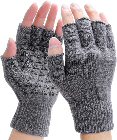 Fingerless Gloves Winter Warm Gloves Mittens Knitted Thermal Gloves