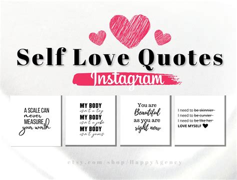 50 Self Love Quotes Instagram Positive Quotes Beauty Quotes Etsy