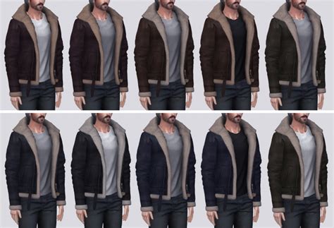 Raf Flying Bomber Jacket P At Darte77 Sims 4 Updates