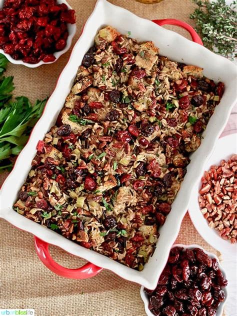 The recipe calls for fresh or dried morel mushrooms, which give the recipe its best flavor, but any type of mushroom, fresh or dried, should work well. Wild Rice Dressing with Cranberries, Cherries, and Pecans