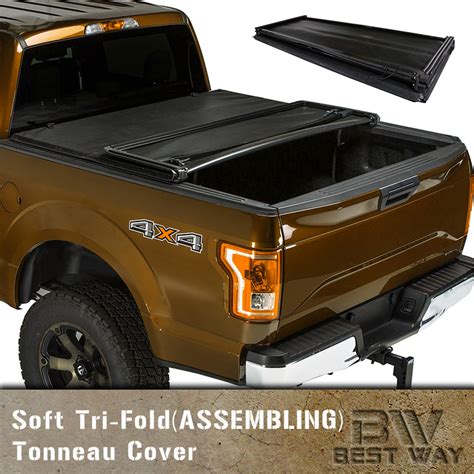 Auto Parts And Vehicles Assembly Soft Tri Fold Tonneau Cover For 2005