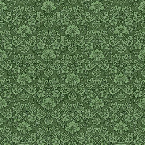 Hd Wallpaper Green Floral Illustration Damask Pattern Victorian