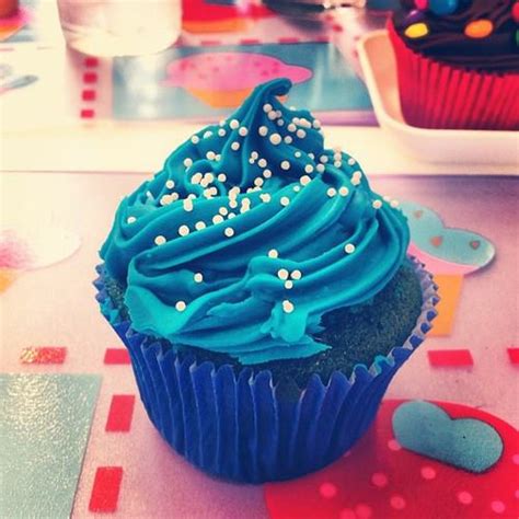 Blue Cupcakes Cute Dessert Yummy Image 783057 On