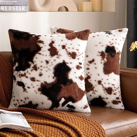 Amazon Woaboy Pack Of Luxury Faux Fur Throw Pillow Covers