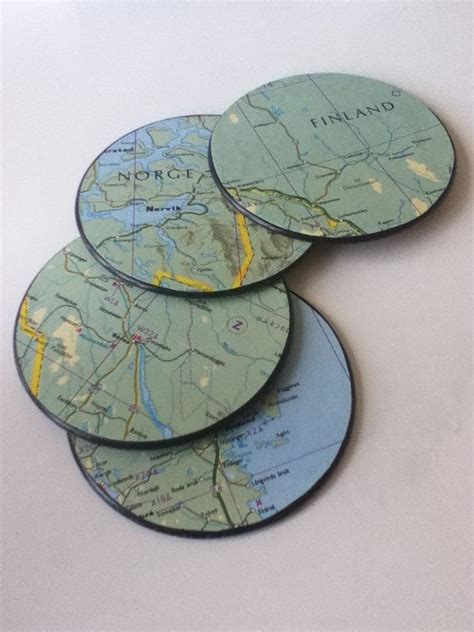 Diy Map Coasters Map Coasters Coasters Ts