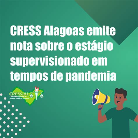 Cress Cress Alagoas Emite Nota Sobre O Estágio Supervisionado Em Tempos De Pandemia